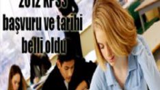 2012 KPSS başvuru ve tarihi belli oldu