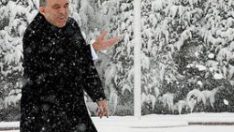 Abdullah Gül’ün kar görüntüleri