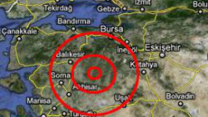 Balıkesir’de ki depremin büyüklüğü 4,6