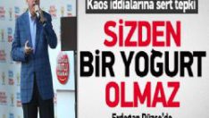 Erdoğan’dan Kaos İddialarına Sert Tepki