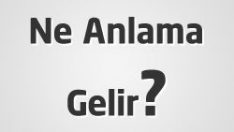 ” İşareti Ne Anlama Gelir