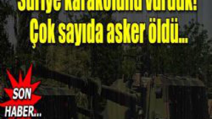 Suriye karakoluna askeri saldırı