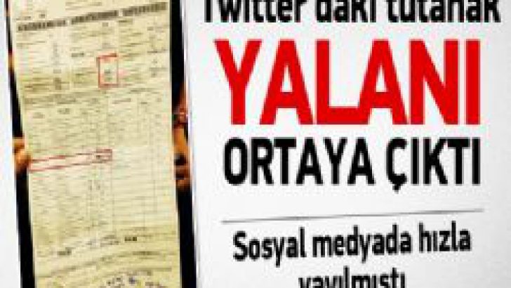 Twitter’daki tutanak yalanı ortaya çıktı!