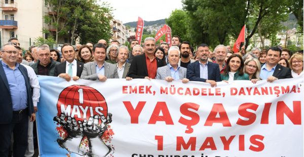 Başkan Aydın 1 Mayıs Yürüyüşüne Katıldı