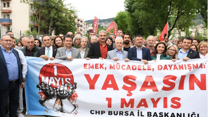 Başkan Aydın 1 Mayıs Yürüyüşüne Katıldı